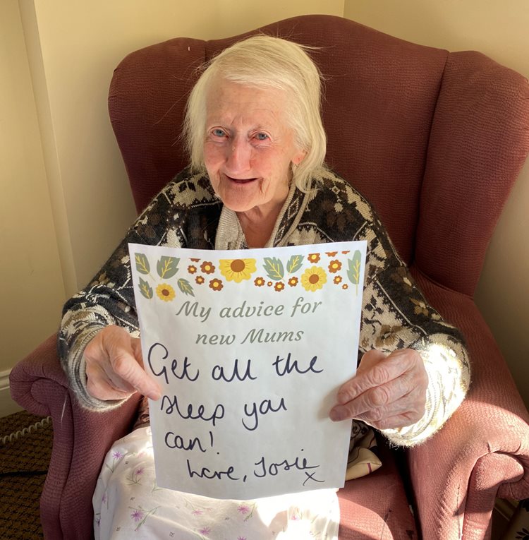 The mothers of all wisdom - Thorrington care home residents share their advice for new mums